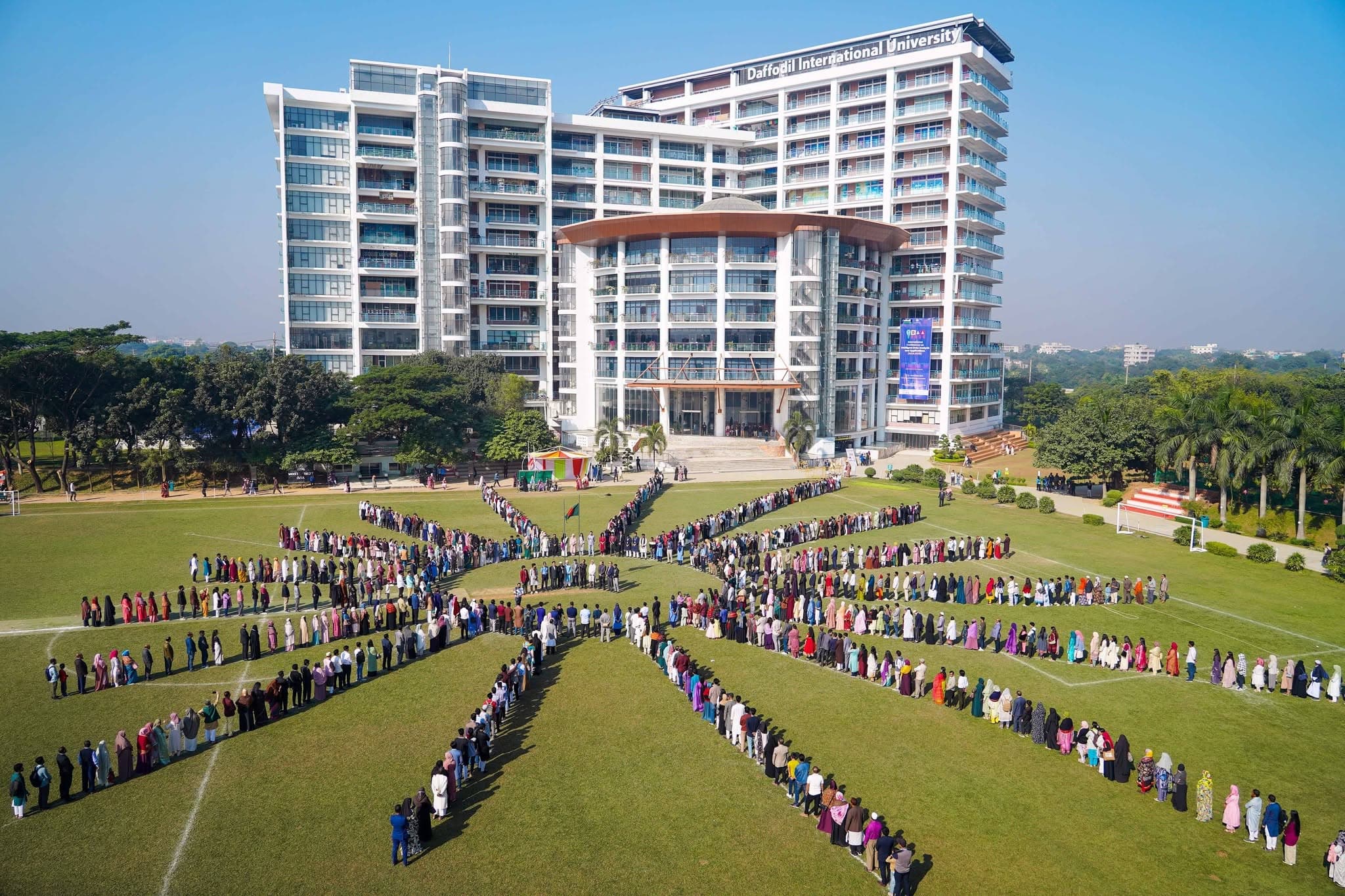 Daffodil Smart City permanent campus aerial view uniting academic faculties, innovation labs, and residential complexes
